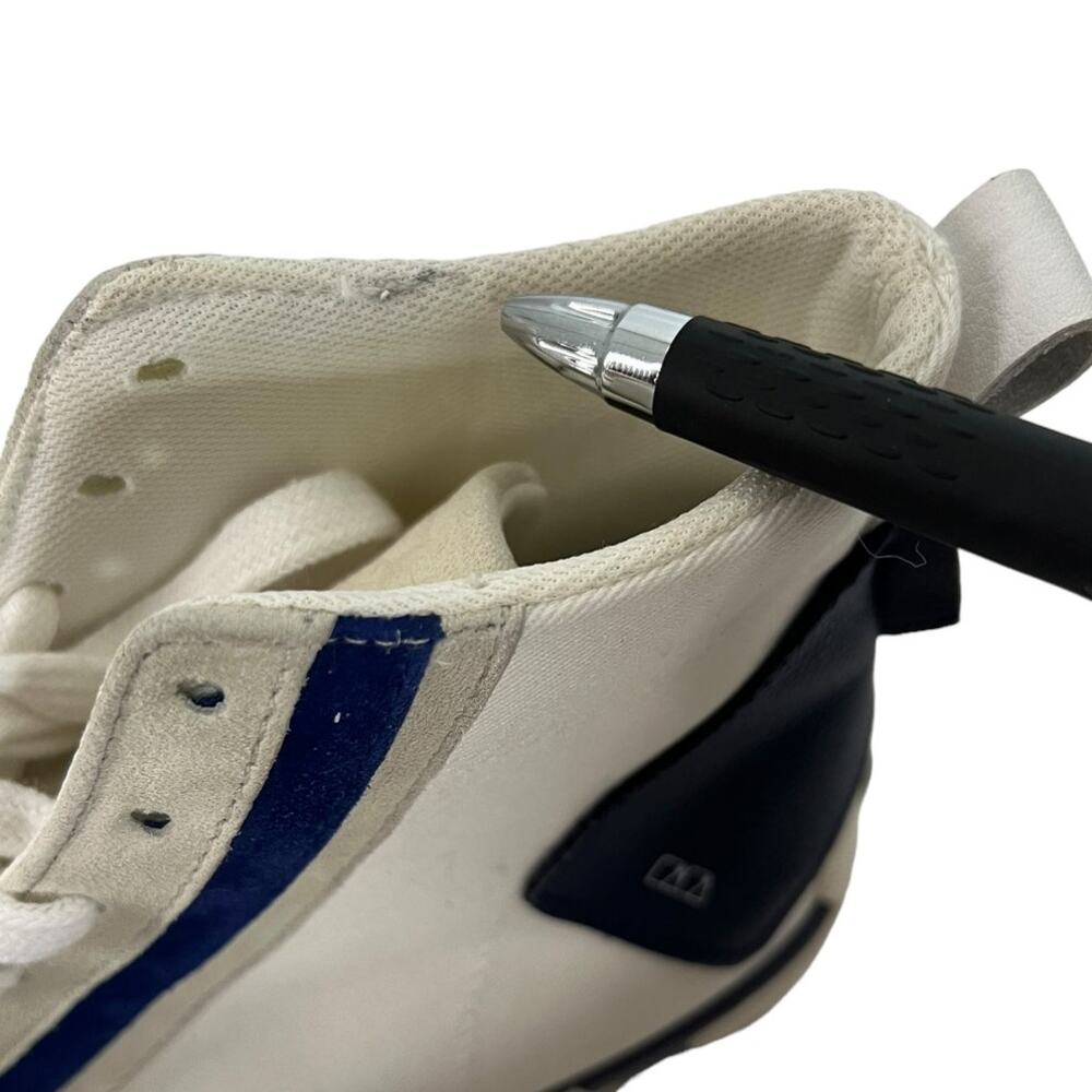ZARA Blue & White High Top Ankle Tennis Shoes SZ 37 - Picture 12 of 12